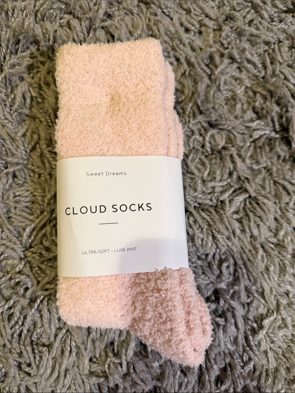 Ultra-Soft Pink Cloud Socks - Sweet Dreams